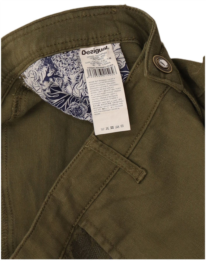 Desigual Dame Grafiske Slim Cargo Bukser EU 40 Medium W30 L29 Khaki