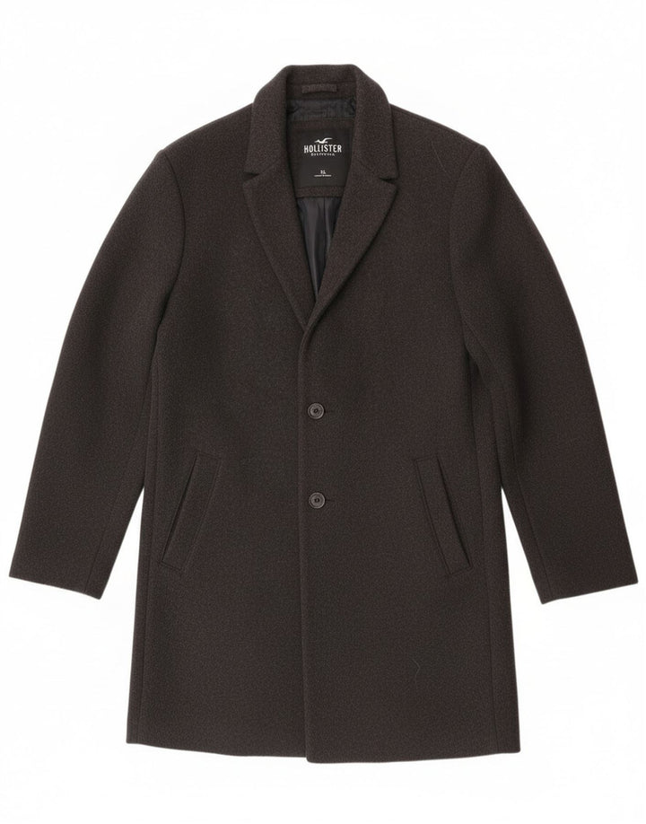 Hollister Herre Overfrakke UK 42 XL Grå Polyester