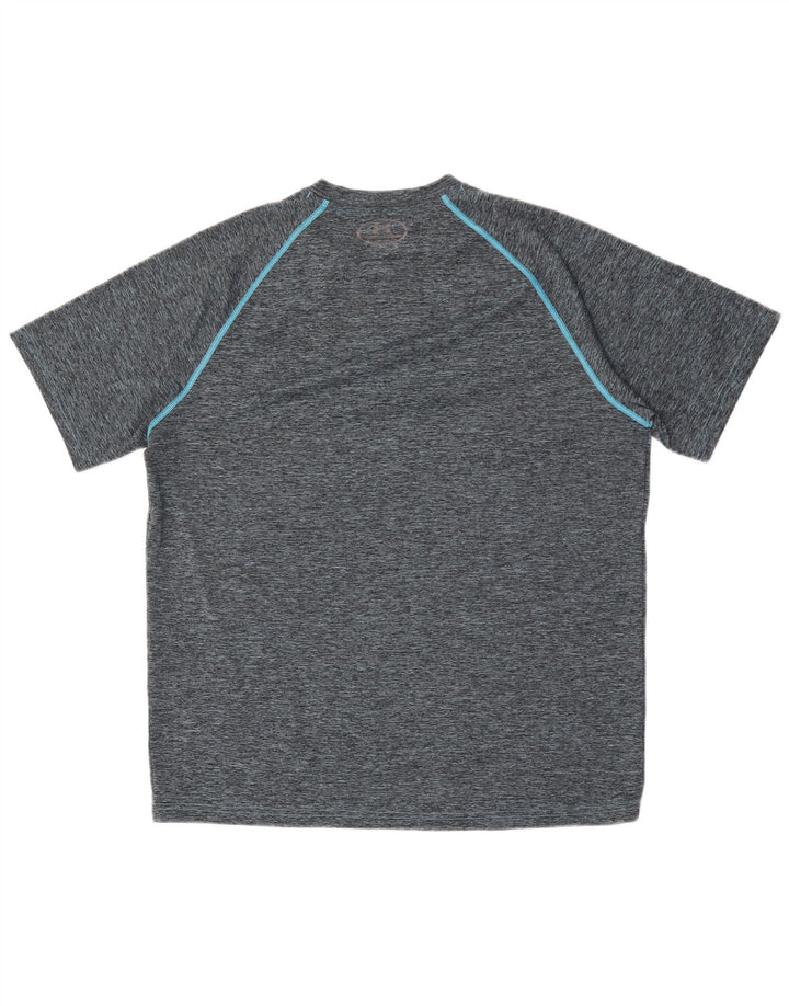 Under Armour Herre Heat Gear T-Shirt Top Stor Grå
