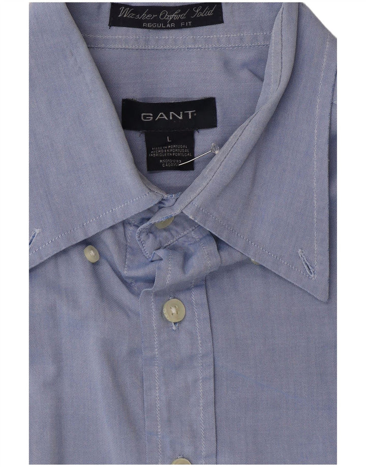 GANT Herre Regular Fit skjorte Stor blå bomuld