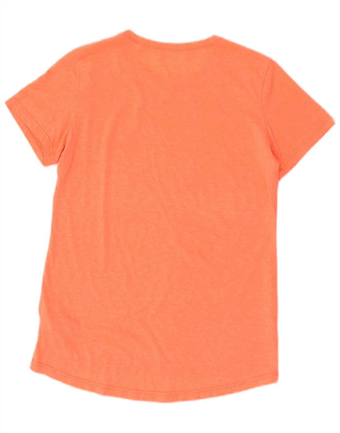 REEBOK Dame T-Shirt Top UK 12 Medium Orange Flecked Polyester