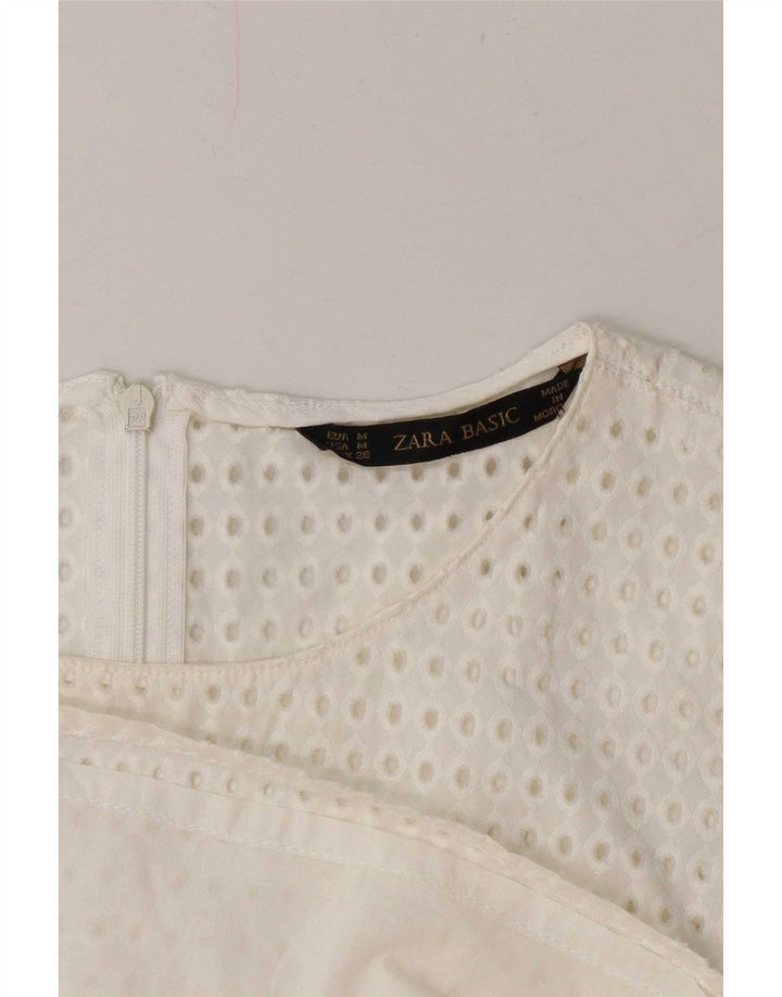 Zara Womens Shift Dress UK 12 Medium White