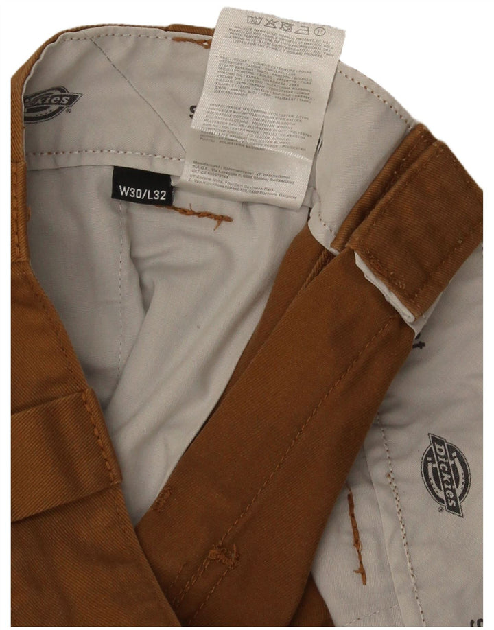Dickies Herre Slim Straight Chino Bukser W30 L32 Brun Polyester