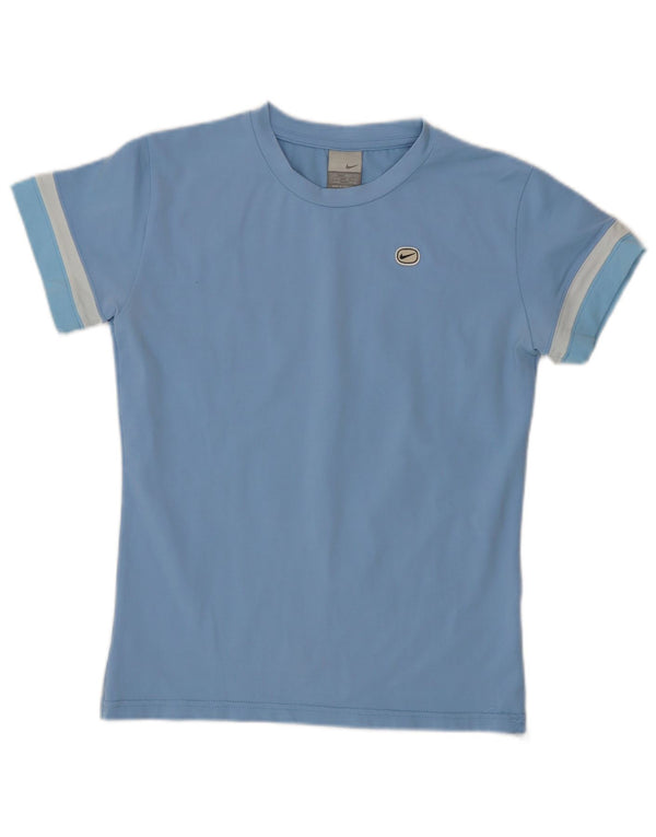 Nike T-shirt top til kvinder DK 14/16 stor blå farveblok