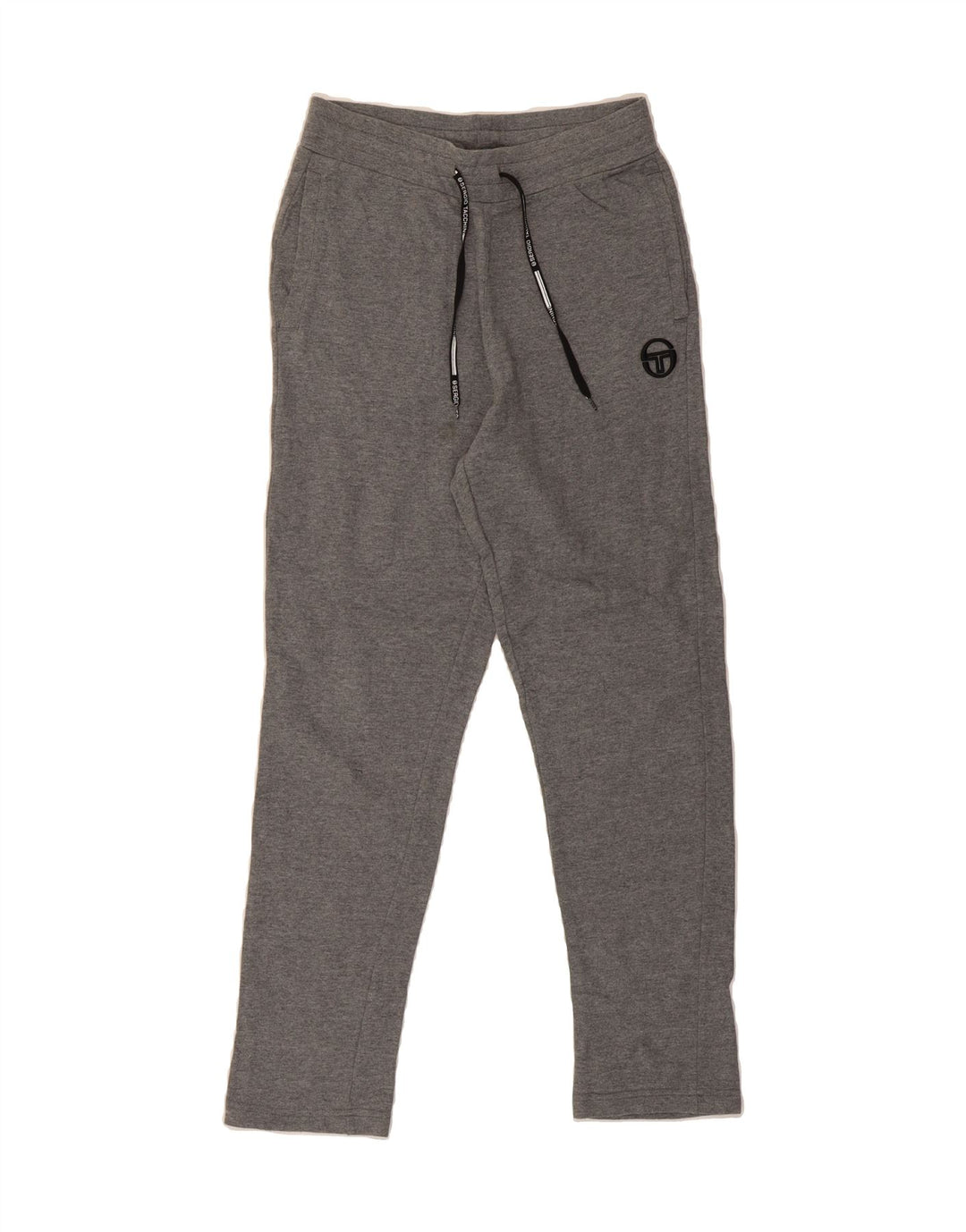 SERGIO TACCHINI Womens Tracksuit Trousers UK 14 Medium Grey Cotton Vintage Sergio Tacchini and Second-Hand Sergio Tacchini from Messina Hembry 