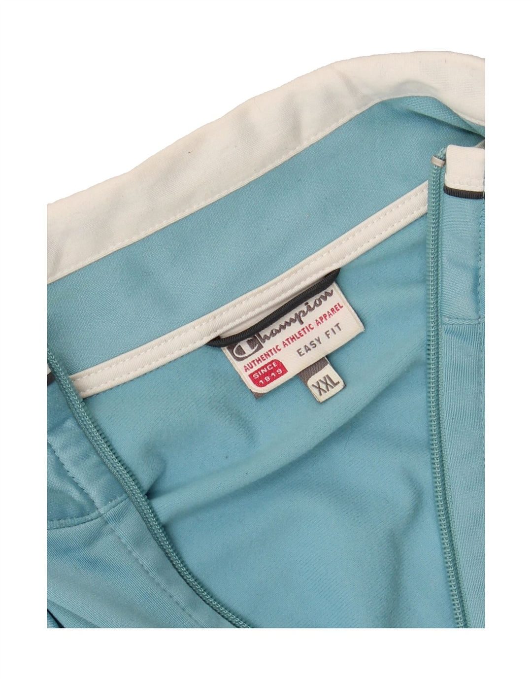 CHAMPION Womens Easy Fit Tracksuit Top Jacket UK 20 2XL Blue Polyester Vintage Champion and Second-Hand Champion from Messina Hembry 