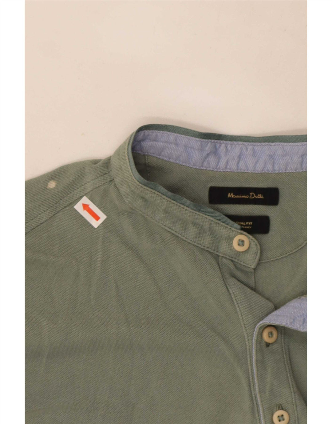 Massimo Dutti Herre Casual Fit Polo Shirt Medium Green