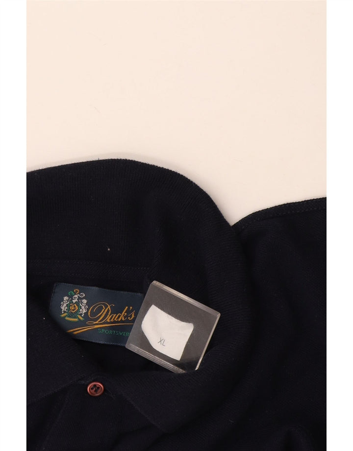 Dacks herre poloshirt XL marineblå bomuld