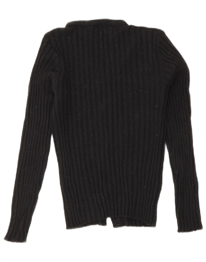 Roccobarocco Dame Crop Cardigan Sweater IT 42 Medium Sort