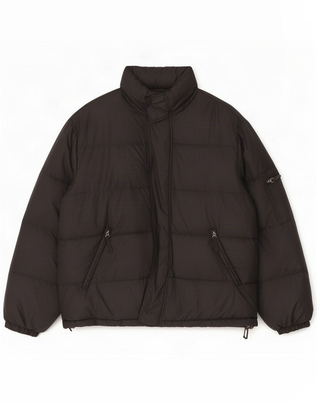 Vintage polstret jakke til mænd IT 50 XL Sort polyamid
