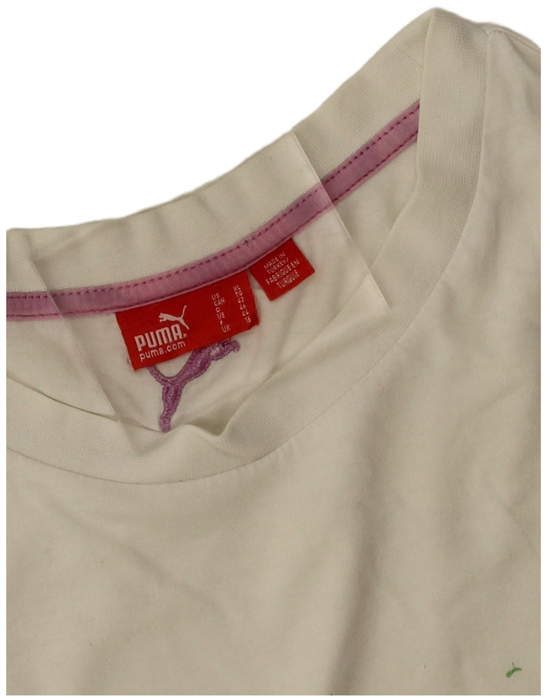 Puma Grafisk T-shirt top til kvinder DK 16 Large Off White