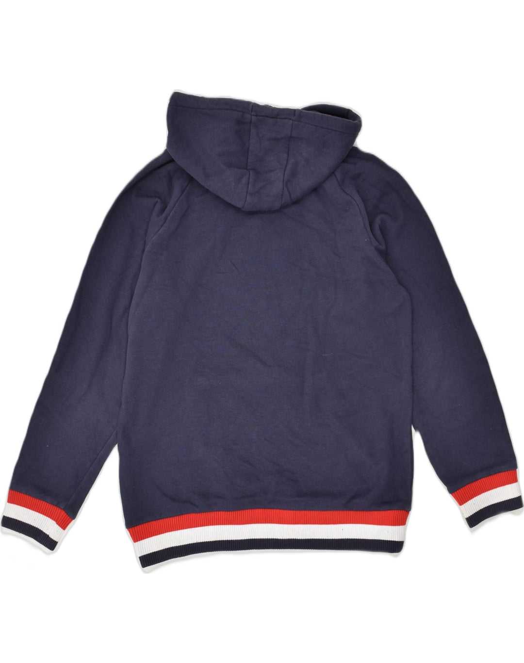 FILA Mens Graphic Hoodie Jumper XS Navy Blue Cotton | Vintage Fila | Thrift | Second-Hand Fila | Used Clothing | Messina Hembry 