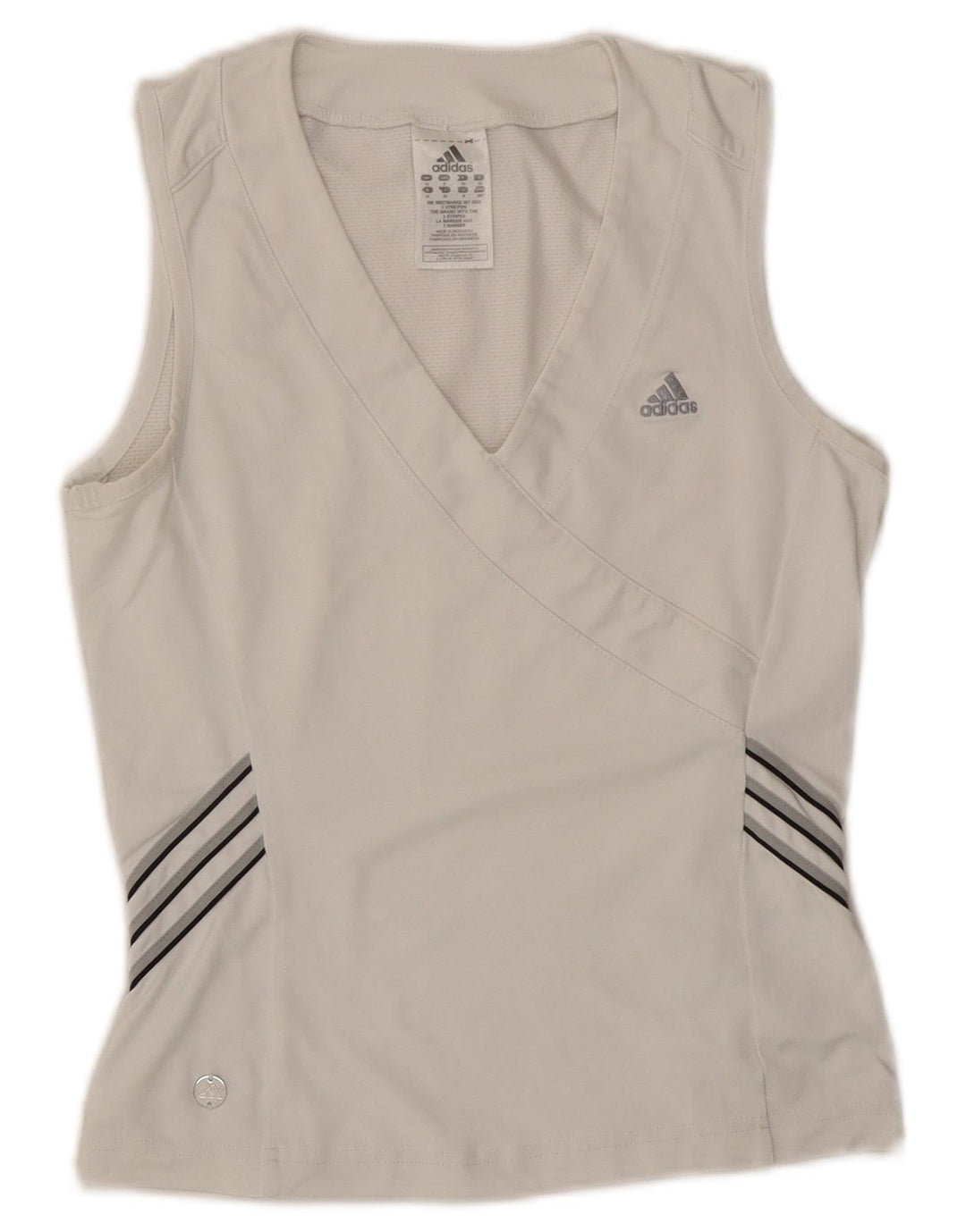 ADIDAS Damevest Top UK 10 Small White Polyester