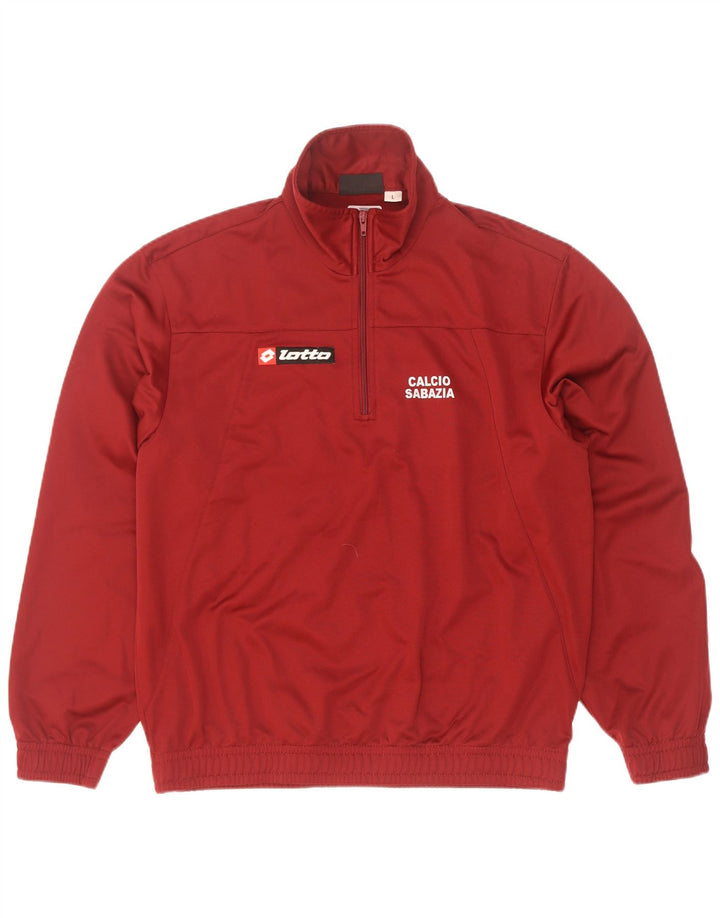 Lotto Herre Pullover Træningsdragt Topjakke Stor Burgundy