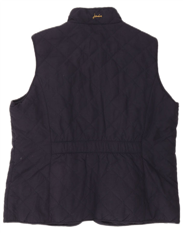 Joules Dame Quilted Gilet UK 18 XL Navy Blue Polyester