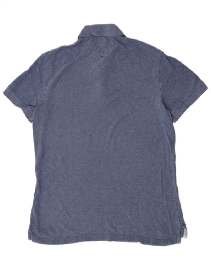 Tommy Hilfiger Herre Custom Fit Polo Shirt Medium Blue Bomuld