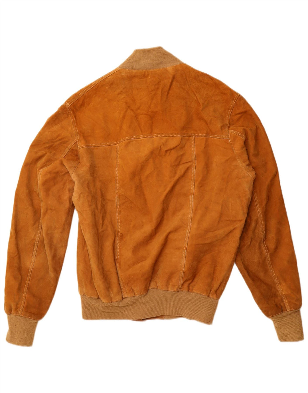 VINTAGE Herre ruskind bomberjakke UK 40 Large Beige