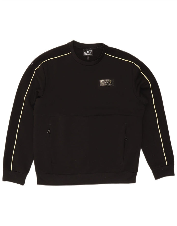Emporio Armani Boys Sweatshirt Jumper 11-12 år Sort