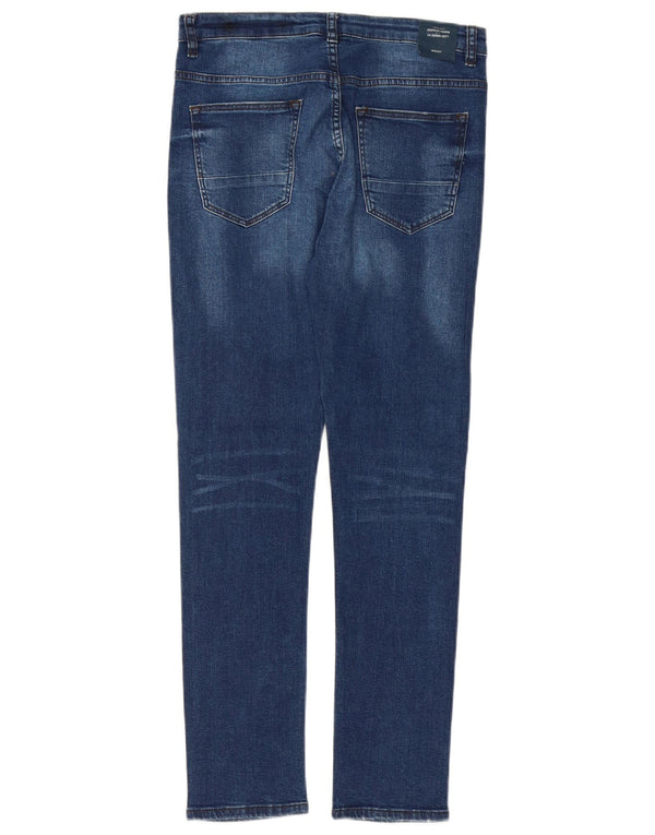 Zara Boys Slim Jeans 13-14 År B28 L29 Blå Bomuld