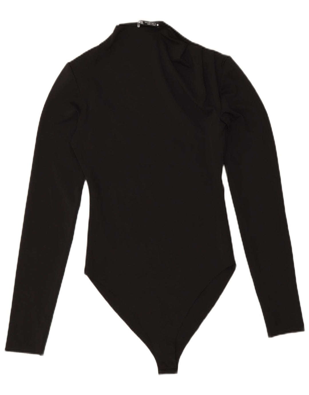 Zara langærmet bodysuit til kvinder UK 8 Lille sort polyester