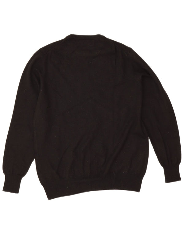 Fred Perry Dame Jumper Sweater UK 14 Medium Sort Uld