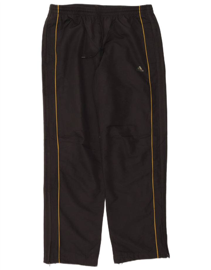 ADIDAS Mens Tracksuit Trousers Large  Black Polyester
