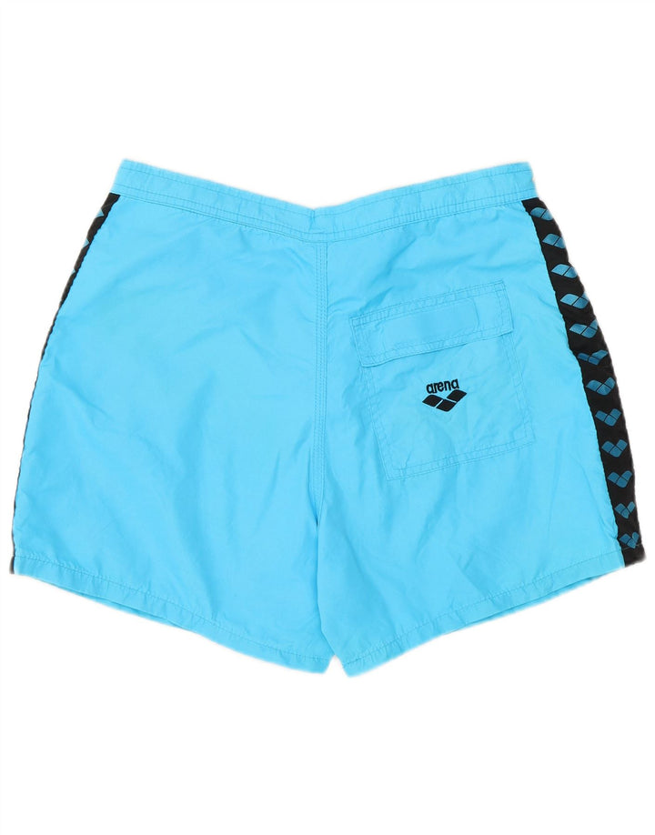 Arena Grafiske badeshorts til mænd store blå polyamid
