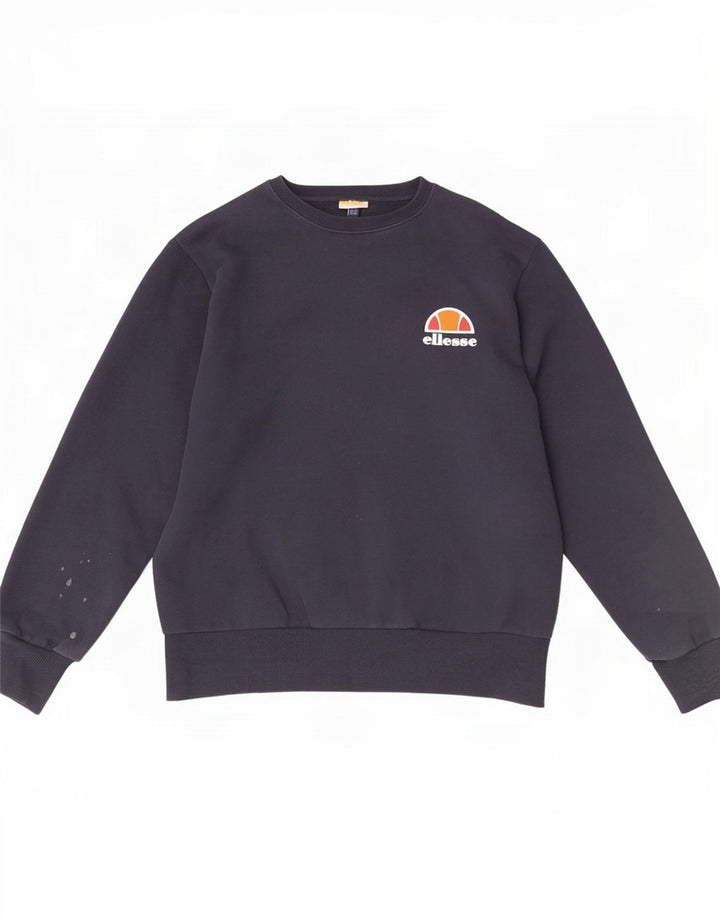 Ellesse Herre Sweatshirt Jumper Medium Marineblå Bomuld