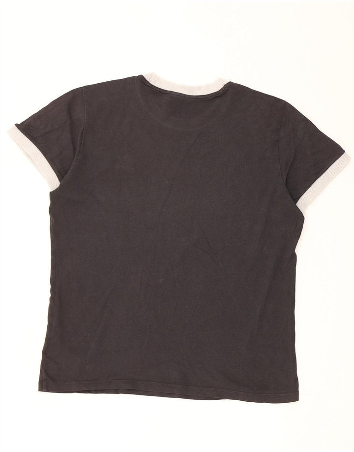 Adidas Dame T-Shirt Top UK 12 medium sort bomuld