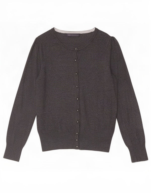 Marks & Spencer Dame Cardigan Sweater UK 8 Small Grey Viscose