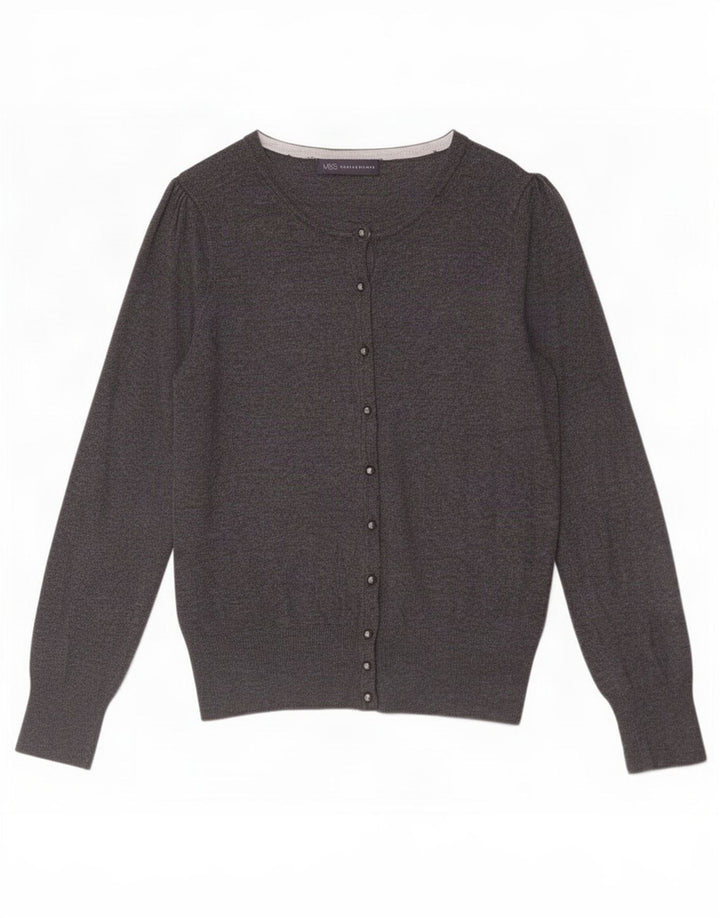 Marks & Spencer Dame Cardigan Sweater UK 8 Small Grey Viscose