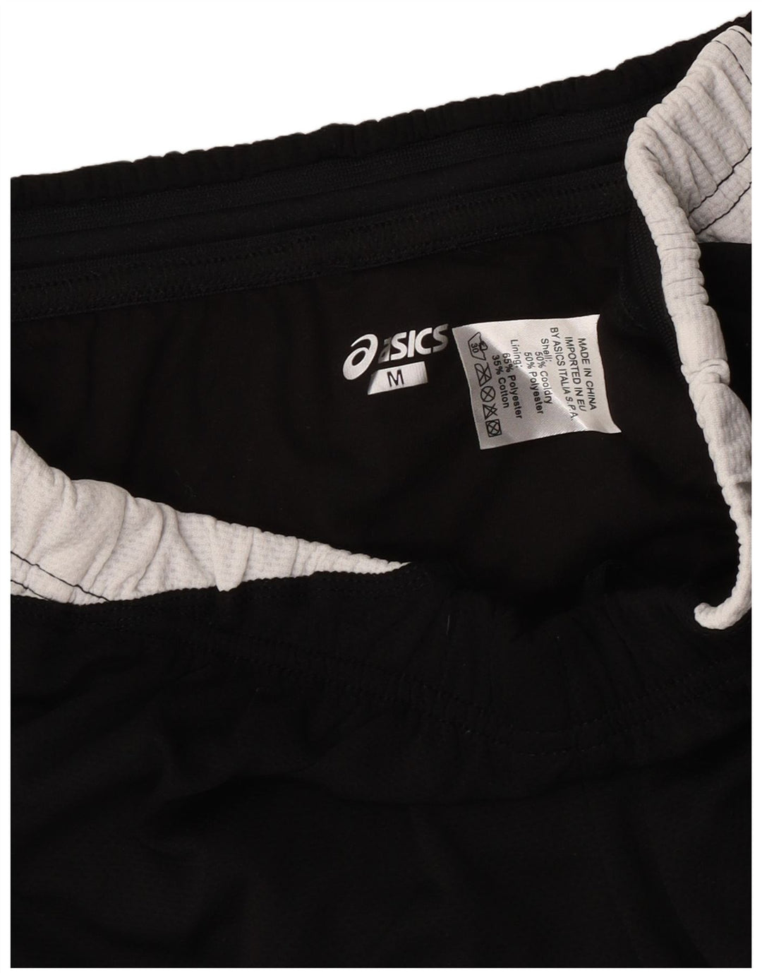 Asics Sportsshorts til kvinder UK 12 Medium Sort Colourblock Bomuld