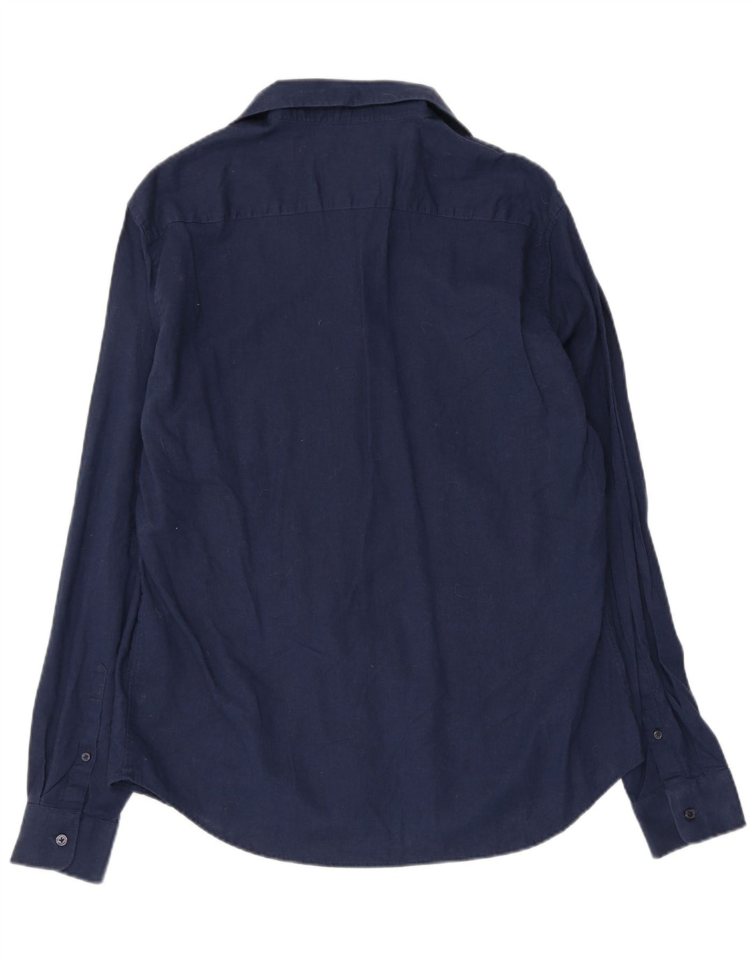 Mossimo Herre Slim Fit Skjorte Large Navy Blue Linen