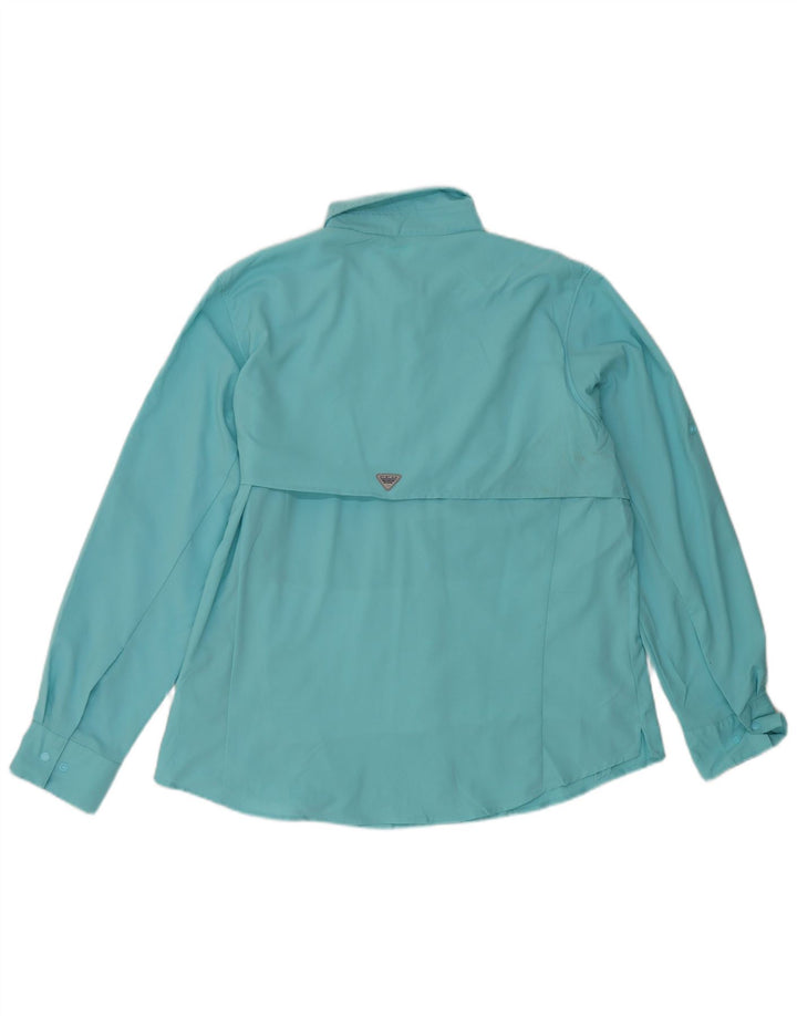 Columbia dameskjorte UK 18 XL turkis polyester