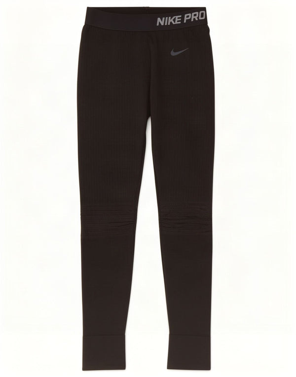 Nike Grafiske Leggings til kvinder UK 10 Lille sort polyester