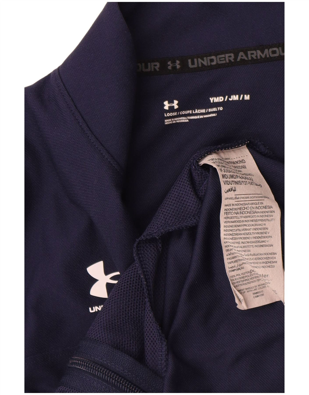 Under Armour drenge træningsdragt topjakke 9-10 år medium marineblå