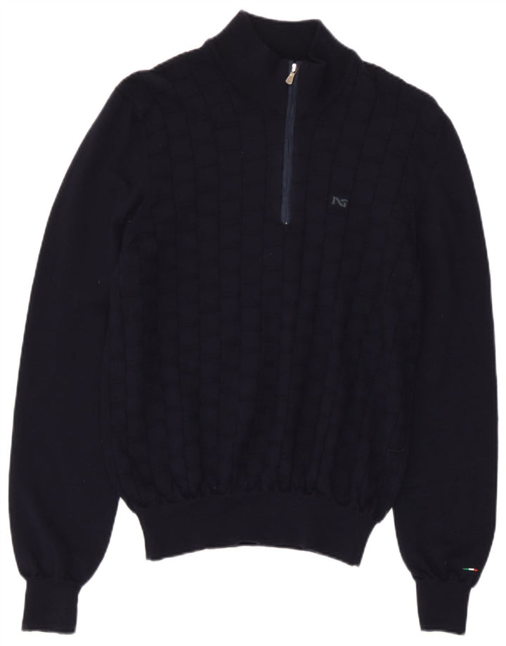 Herre Zip Neck Jumper Sweater IT 48 Medium
