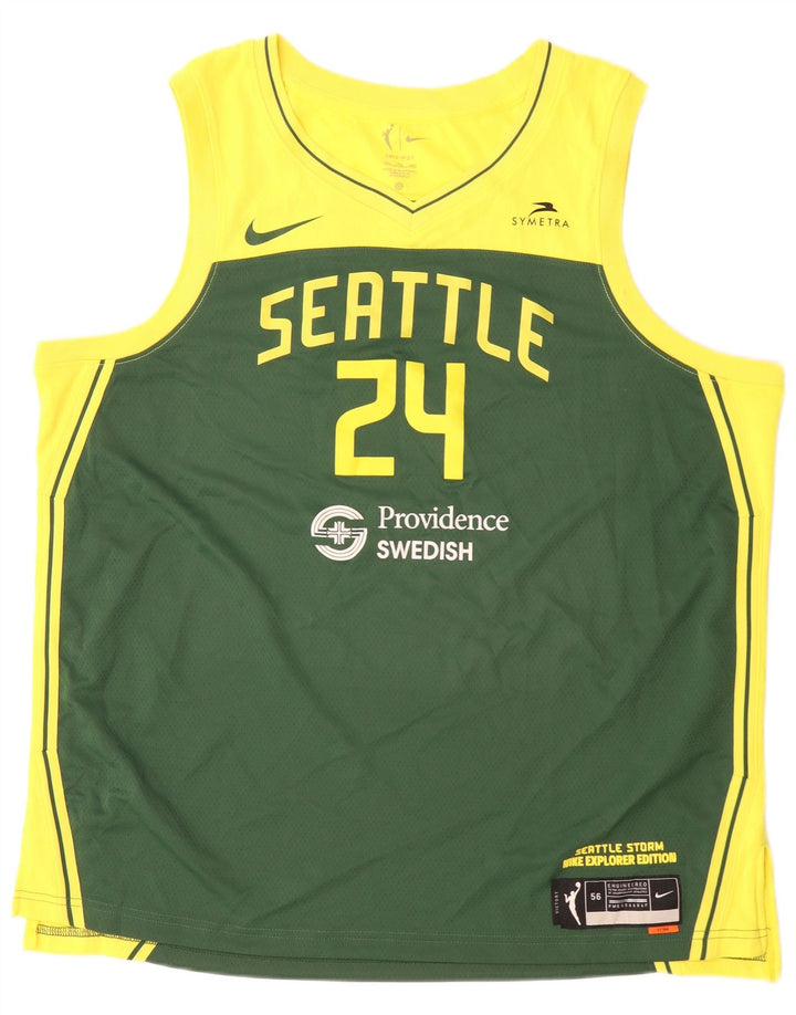 Nike Herre Seattle Grafisk Vest Top 2XL Grøn Colourblock Polyester