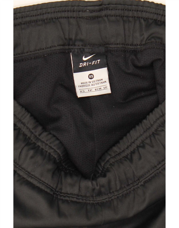 Nike Dame Dri Fit træningsdragt Bukser UK 6 XS Sort Polyester