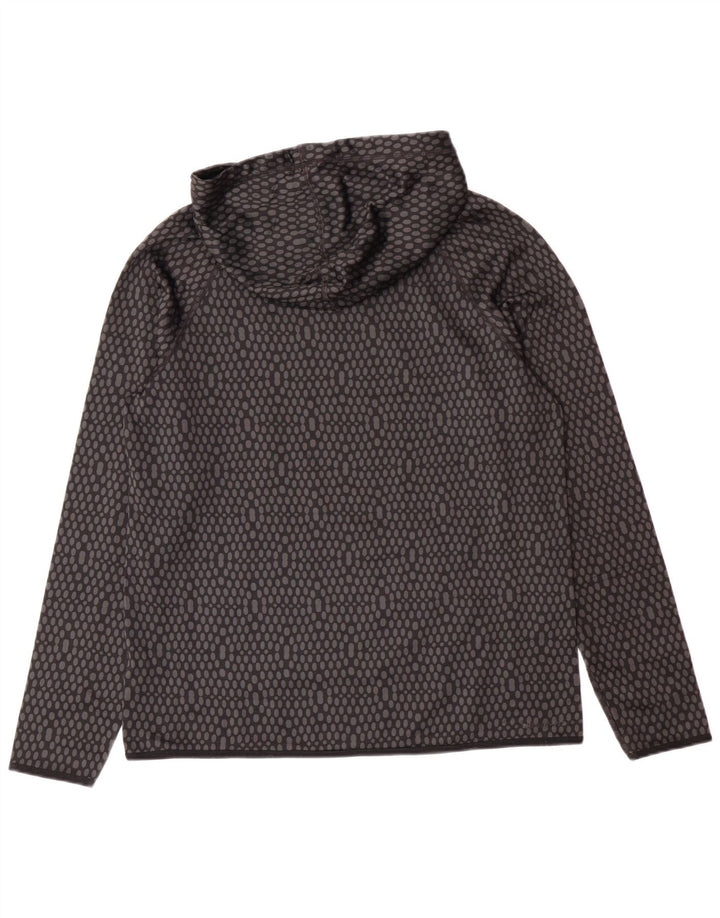 NIKE Mens Therma-Fit Hoodie Jumper Medium Black Spotted Polyester