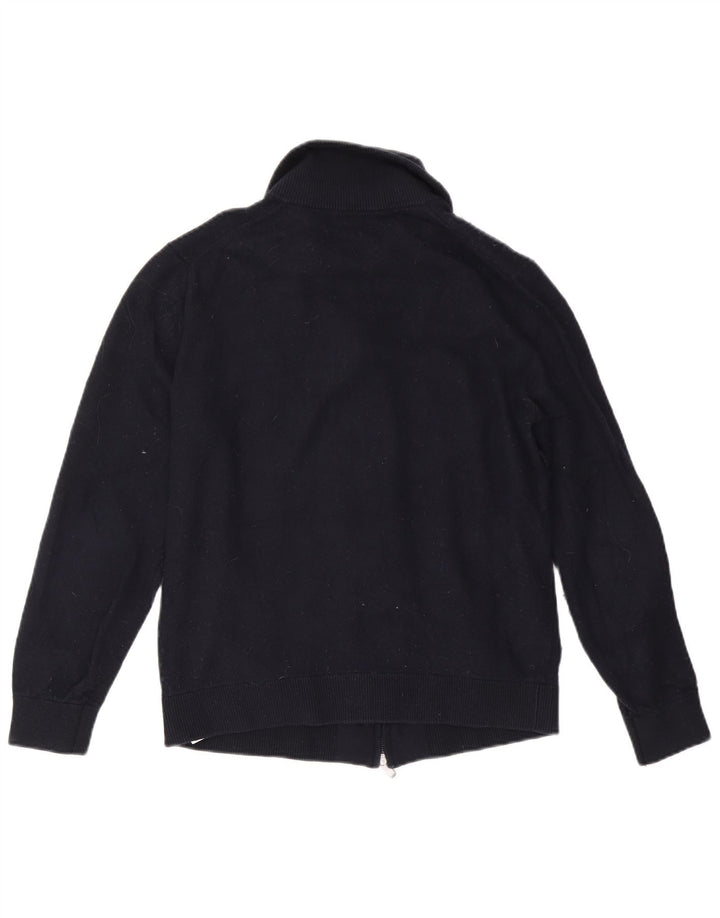 Massimo Dutti Herre Cardigan Sweater Stor Marineblå Bomuld