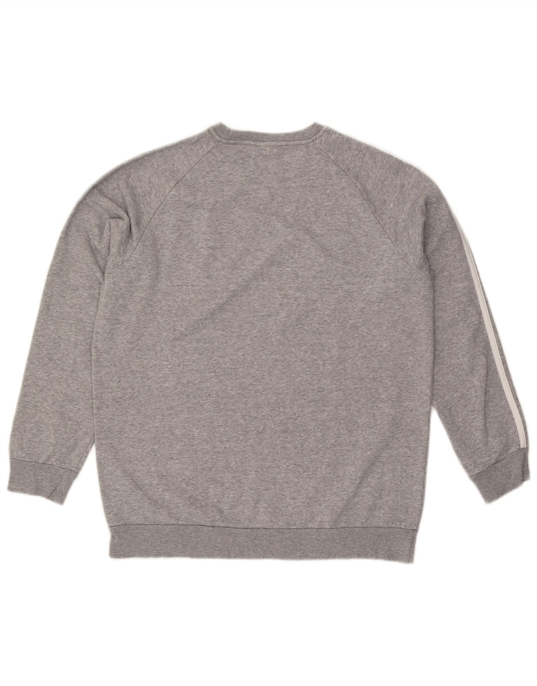 ADIDAS oversize sweatshirttrøje til kvinder UK 8/10 Lille grå flækket