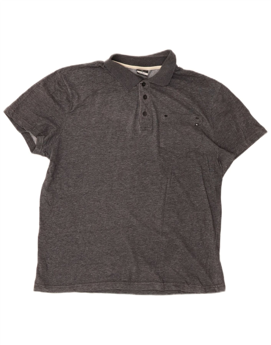 RIP CURL Herre afslappet pasform poloskjorte lille grå bomuld