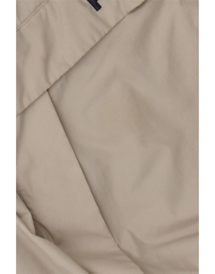 Kickers Herre Grafisk Hættejakke Anorak UK 40 Stor Beige Polyester