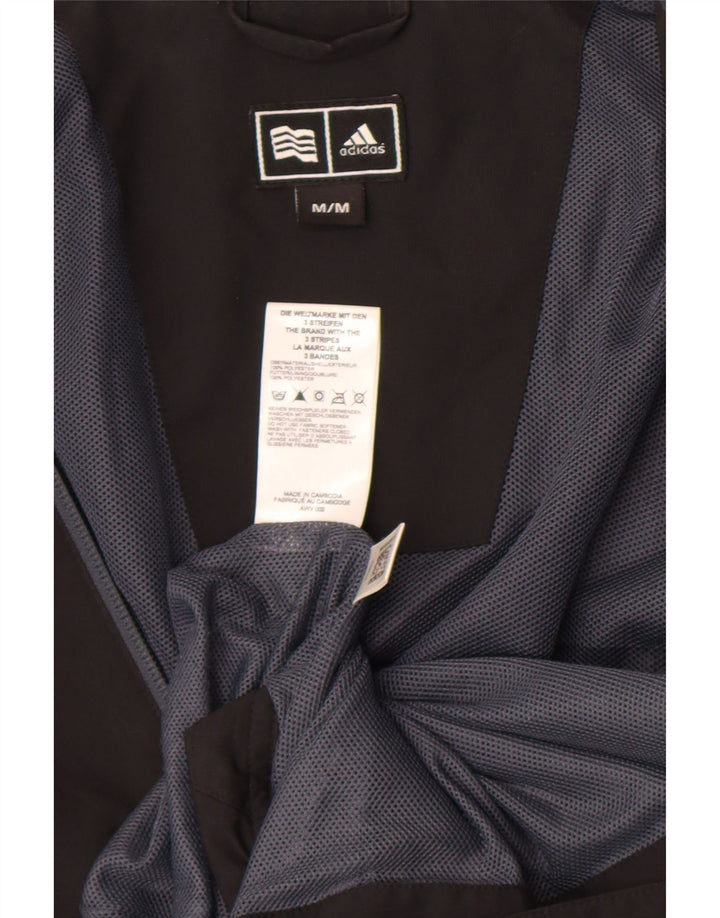 Adidas Herre Clima Proof Tracksuit Top Jakke Medium Sort Colourblock
