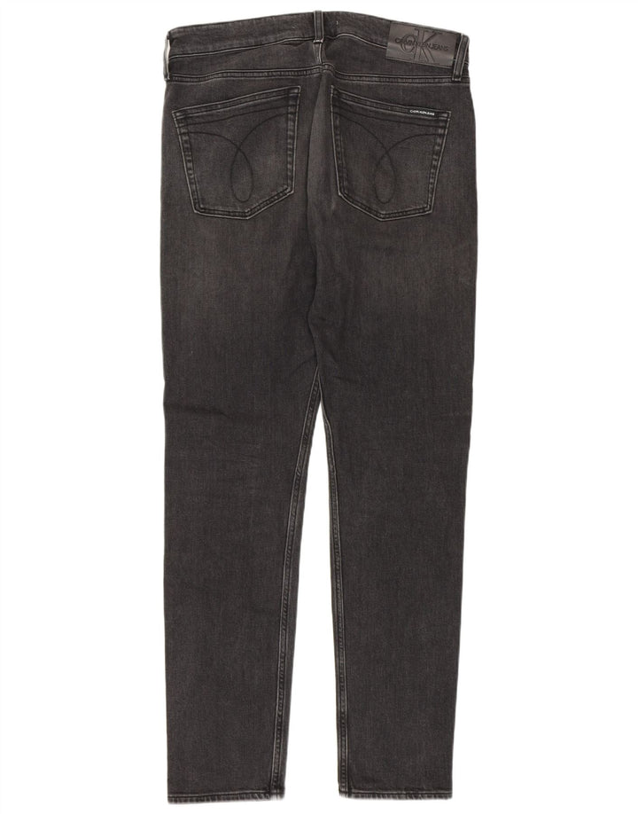 Calvin Klein Herre Slim Tapered Jeans W32 L32 Grå Bomuld