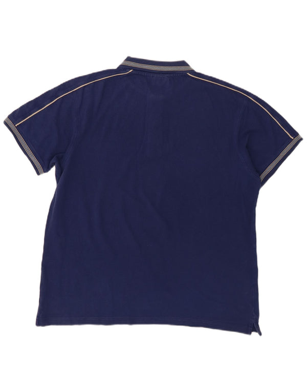 Lotto Herre Polo Shirt Medium Navy Blue Bomuld