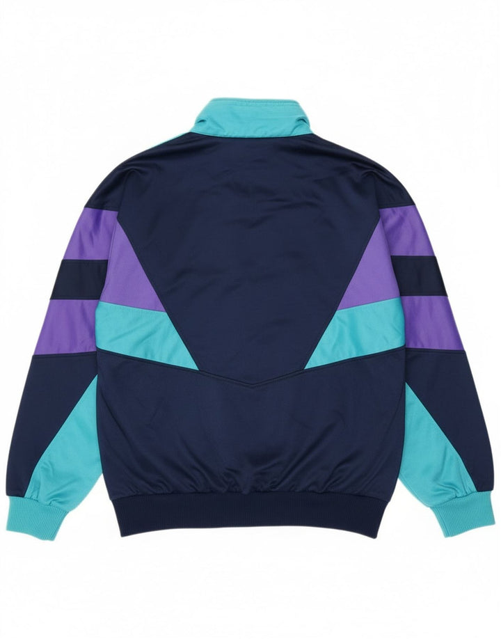 Leopard træningsdragt til mænd, topjakke UK 42/44 Stor marineblå farveblok