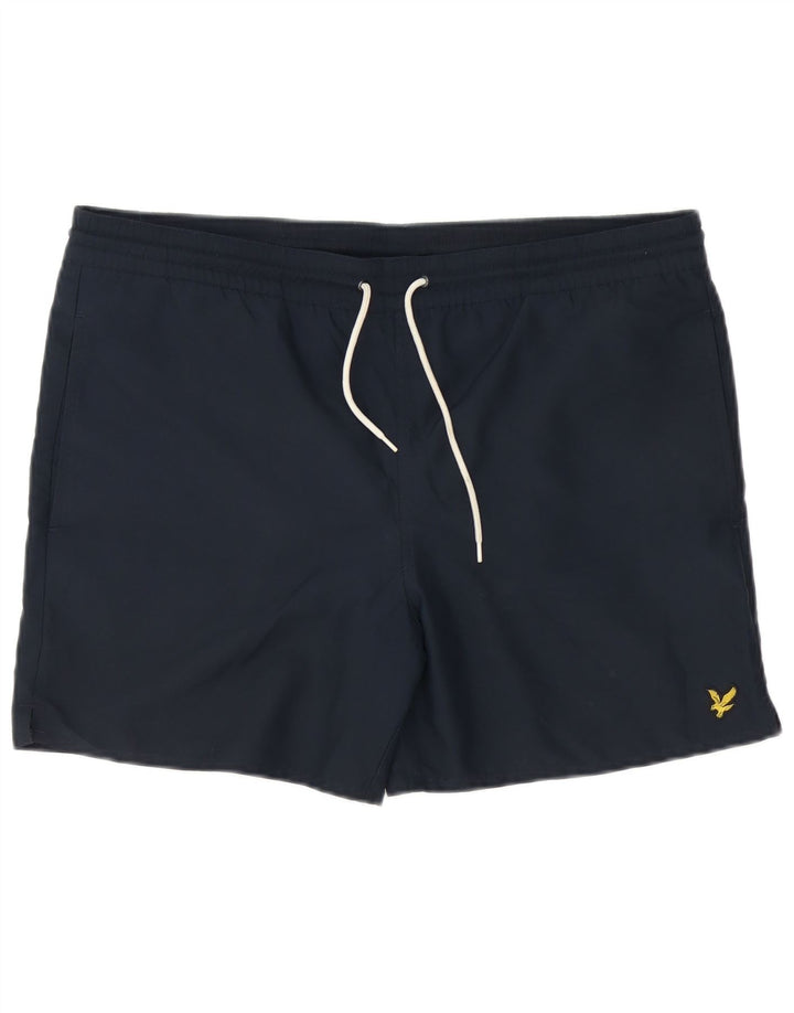 LYLE & SCOTT Badeshorts til mænd Medium marineblå polyester