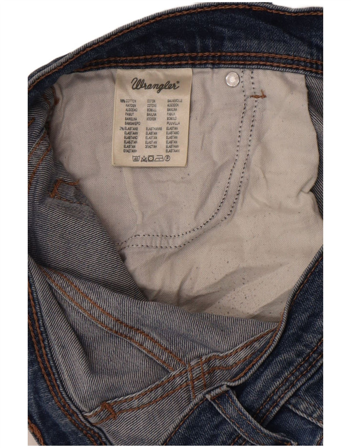 Wrangler Herre Regular Fit Straight Jeans W36 L30 Blå Bomuld